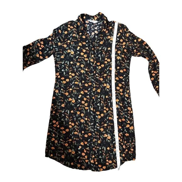 Polo Live black and orange ditzy floral shirt dress - Picture 11 of 12